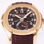 Replica Patek Philippe Aquanaut 5164r 001 Zf Factory Brown Strap (3)