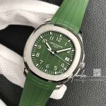 Replica Patek Philippe Aquanaut 5168g 3k Factory Green Strap (3)