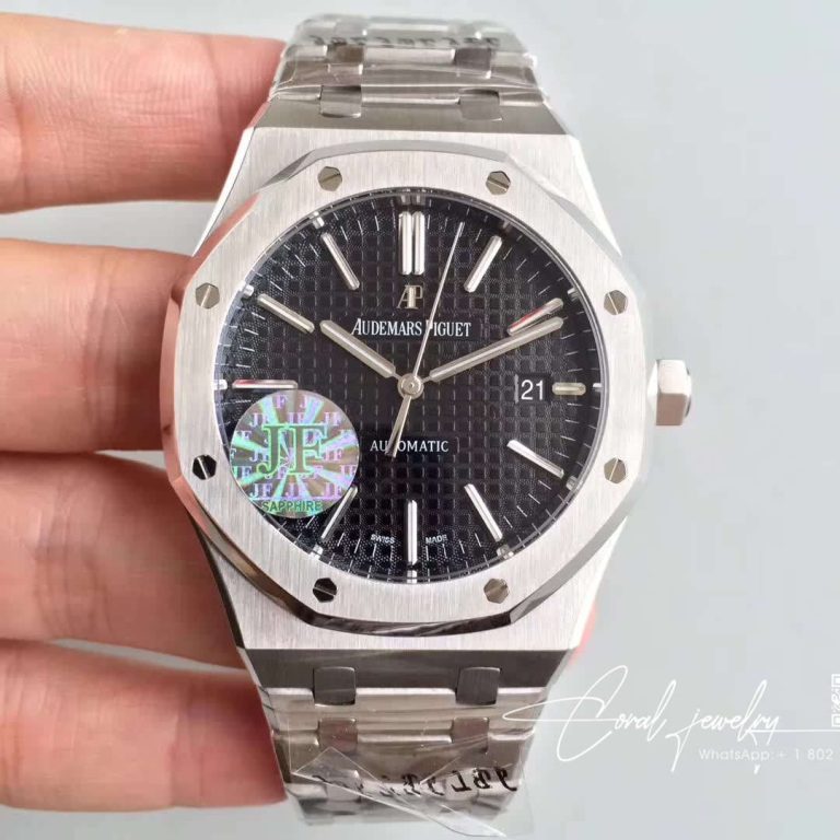 Replica Audemars Piguet Royal Oak 15400st.oo.1220st.01 Jf Factory V5 Black Dial (1)