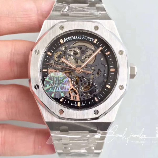 Replica Audemars Piguet Royal Oak 15407st.oo.1220st.01 Jf Factory Skeleton Dial (1)