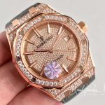 Replica Audemars Piguet Royal Oak 15450 Jf Factory Rose Gold Diamond Dial (4)