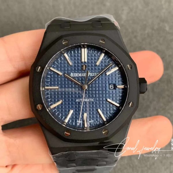 Replica Audemars Piguet Royal Oak 15500 Dlc Version Zf Factory Black Case (1)