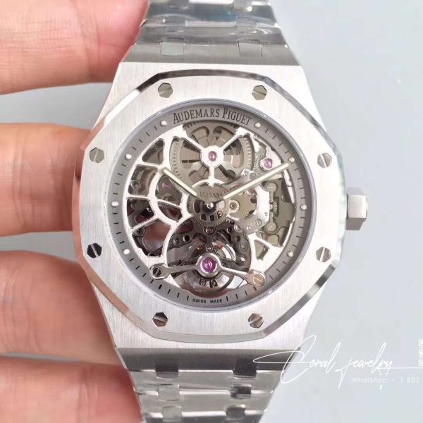 Replica Audemars Piguet Royal Oak 26518st.oo.1220st.01 Tourbillon Skeleton Dial (1)