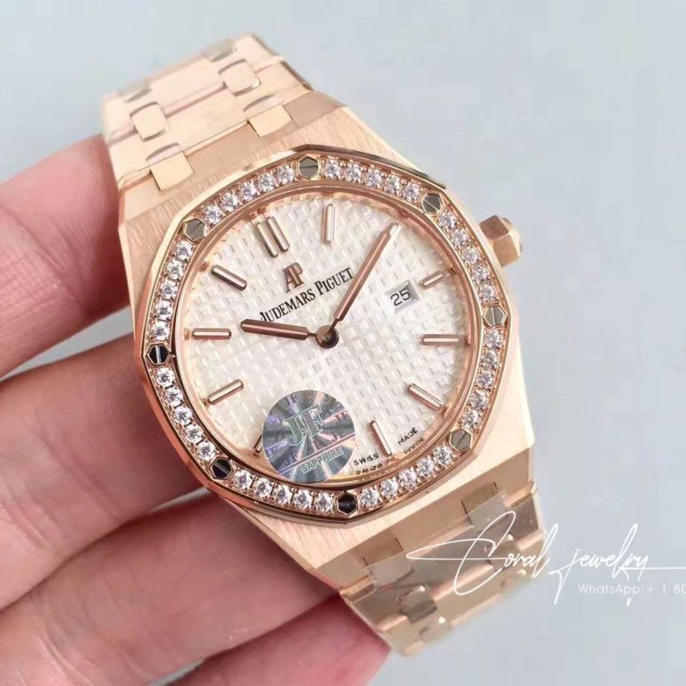 Replica Audemars Piguet Royal Oak 77351or.zz.1261or.01 Jf Factory Rose Gold (2)