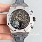 Replica Audemars Piguet Royal Oak Offshore 26470 Apf Factory Gray Leather Strap (1)