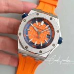 Replica Audemars Piguet Royal Oak Offshore Diver 15710st.oo.a070ca.01 Jf Factory V3 Orange Dial (3)