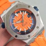 Replica Audemars Piguet Royal Oak Offshore Diver 15710st.oo.a070ca.01 Jf Factory V3 Orange Dial (4)