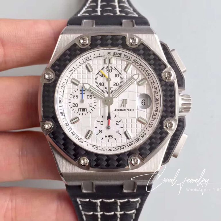 Replica Audemars Piguet Royal Oak Offshore Juan Pablo Montoya 2603010.oo.d001in.01 Jf Factory V2 White Dial (1)