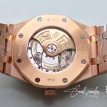 Replica Audemars Piguet Royal Oak Rose Gold 15450 Jf Factory V5 Black Dial (7)