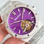 Replica Audemars Piguet Royal Oak Tourbillon 26522st.oo.1220st.01 Jf Factory Purple Dial (4)