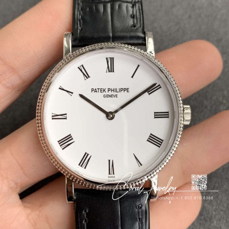 Replica Patek Philippe Calatrava 5119g 002 White Dial (1)