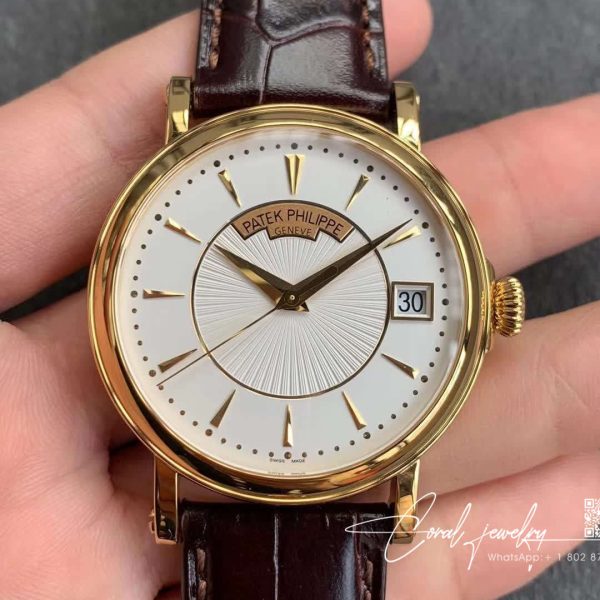 Replica Patek Philippe Calatrava 5153r 001 Zf Factory Brown Strap (1)