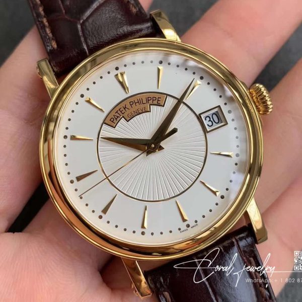 Replica Patek Philippe Calatrava 5153r 001 Zf Factory Brown Strap (2)