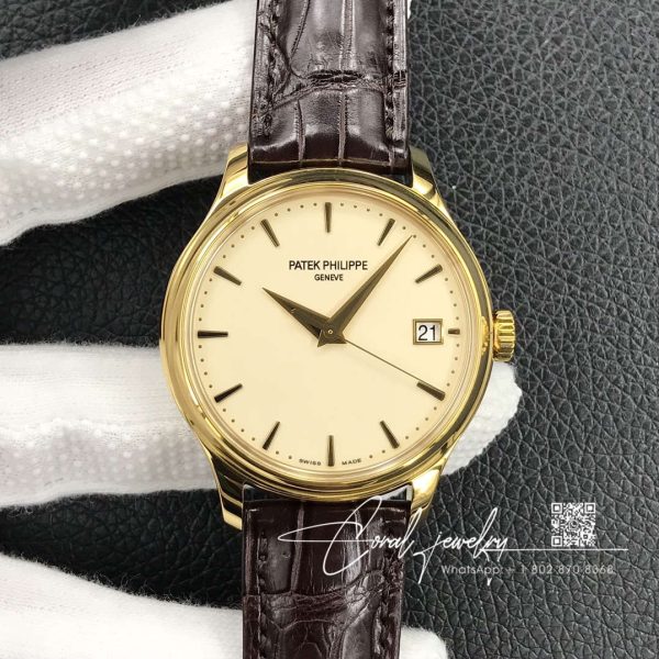 Replica Patek Philippe Calatrava 5227j 001 3k Factory Leather Strap (1)