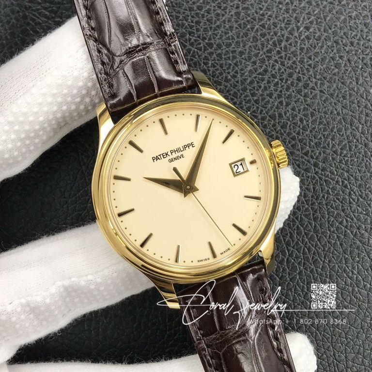 Replica Patek Philippe Calatrava 5227j 001 3k Factory Leather Strap (2)