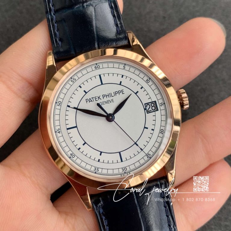 Replica Patek Philippe Calatrava 5296r 001 Zf Factory Brown Strap (2)