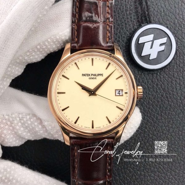 Replica Patek Philippe Calatrava Rose Gold 5227r 001 Zf Factory Flip Back Version (1)