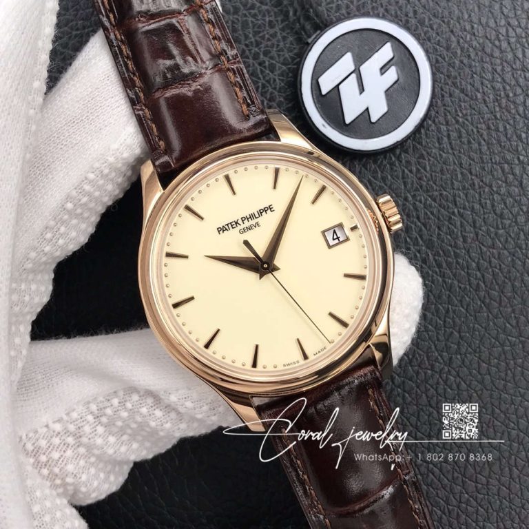 Replica Patek Philippe Calatrava Rose Gold 5227r 001 Zf Factory Flip Back Version (2)