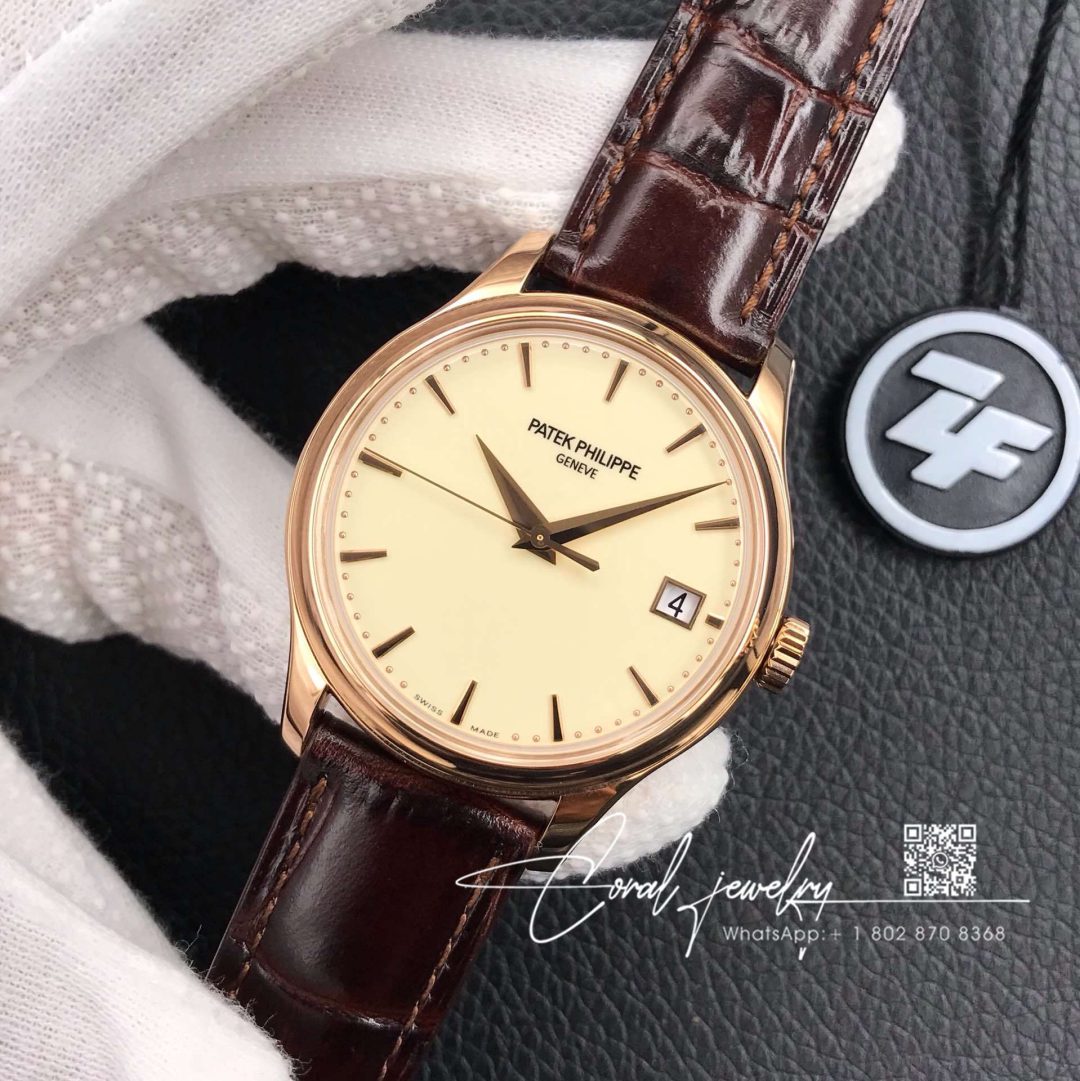 Replica Patek Philippe Calatrava Rose Gold 5227r 001 Zf Factory Flip Back Version (3)