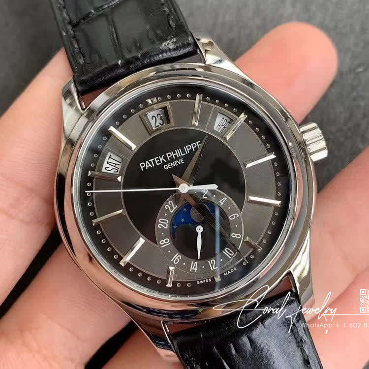 Replica Patek Philippe Complications 5205g 010 Gr Factory Black Strap (2)