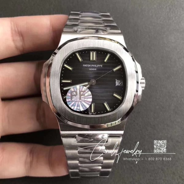 Replica Patek Philippe Nautilus 5711 Pf Factory V2 Anthracite Dial (1)