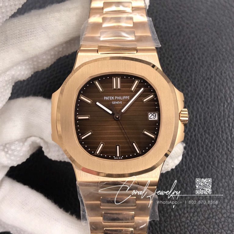 Replica Patek Philippe Nautilus 57111r 001 3k Factory Gold Case (1)