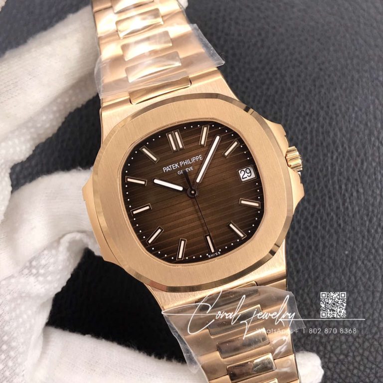 Replica Patek Philippe Nautilus 57111r 001 3k Factory Gold Case (2)