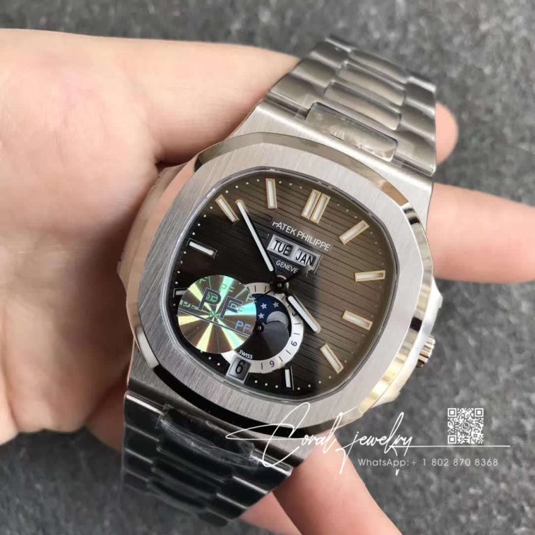 Replica Patek Philippe Nautilus 57261a 001 Pf Factory Moonphase Gray Dial (2)