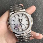 Replica Patek Philippe Nautilus 57261a 010 Pf Factory Moonphase Silver White Dial (3)