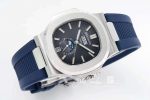 Replica Patek Philippe Nautilus 57261a 014 Ppf Factory Blue Rubber Strap (6)