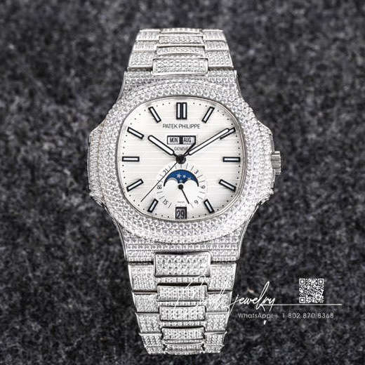 Replica Patek Philippe Nautilus 57261a 014 R8 Factory Diamond Watch (1)