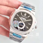 Replica Patek Philippe Nautilus Annual Calendar Moonphase 5726a Km Factory V2 Black Dial (3)