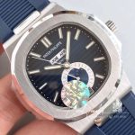 Replica Patek Philippe Nautilus Annual Calendar Moonphase 5726a Km Factory V2 Blue Dial (4)