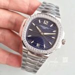 Replica Patek Philippe Nautilus Ladies 70181a 010 Pf Factory Blue Dial (3)