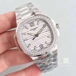 Replica Patek Philippe Nautilus Ladies 70181a 010 Pf Factory White Dial (2)