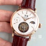 Replica Patek Philippe Tourbillon Moonphase 24h Power Reserve White Dial (3)