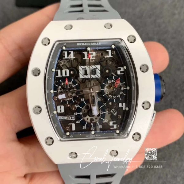 Replica Richard Mille Rm 011 Kv Factory Grey Case (1)