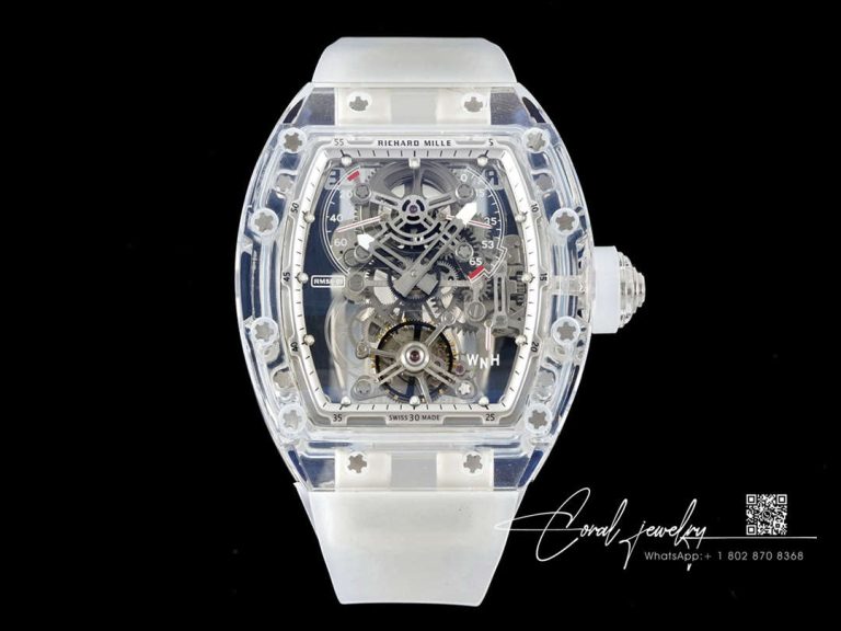 Replica Richard Mille Rm 56 01 Tourbillon Rm Factory Skeleton Dial White Rubber Strap (1)