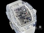 Replica Richard Mille Rm 56 01 Tourbillon Rm Factory Skeleton Dial White Rubber Strap (2)