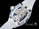 Replica Richard Mille Rm 56 01 Tourbillon Rm Factory Skeleton Dial White Rubber Strap (9)