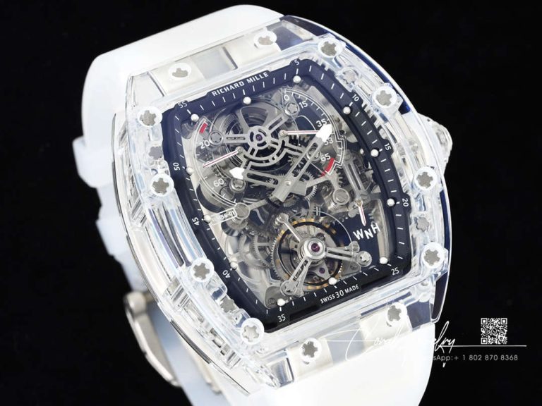 Replica Richard Mille Rm 56 01 Tourbillon Rm Factory White Transparent Skeleton Dial (2)