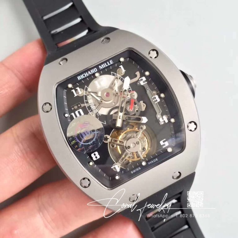 Replica Richard Mille Rm001 Tourbillon Jb Factory Black Dial (2)