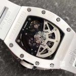 Replica Richard Mille Rm011 Chronograph Kv Factory White Hollow Dial (8)