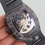 Replica Richard Mille Rm011 Kv Factory Black Rubber Strap (7)