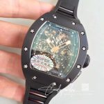 Replica Richard Mille Rm011 Kv Factory Ceramic Black Strap (3)