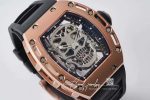 Replica Richard Mille Rm052 Tourbillon Eur Factory Black Rubber Strap (2)