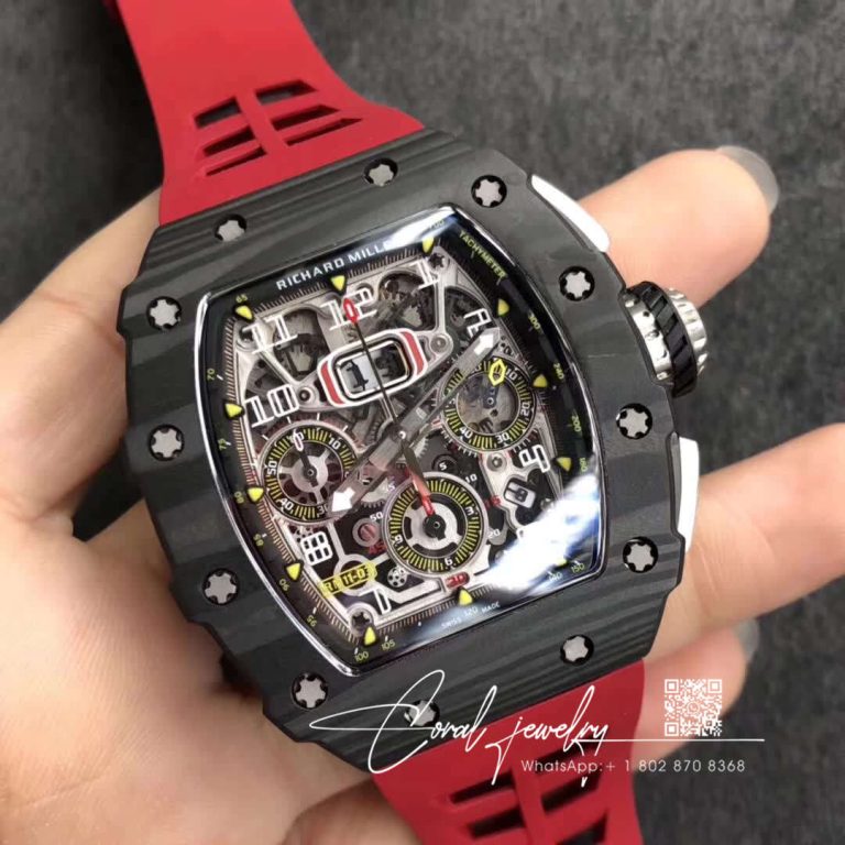 Replica Richard Mille Rm11 03 Kv Factory Rubber Strap (2)