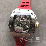 Replica Richard Mille Rm11 03rg Kv Factory Red Strap (6)