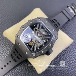 Replica Richard Mille Rm12 01 Tourbillon Kv Factory Black Skeleton Carbon Fiber Dial (3)