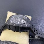 Replica Richard Mille Rm12 01 Tourbillon Kv Factory Black Skeleton Carbon Fiber Dial (5)